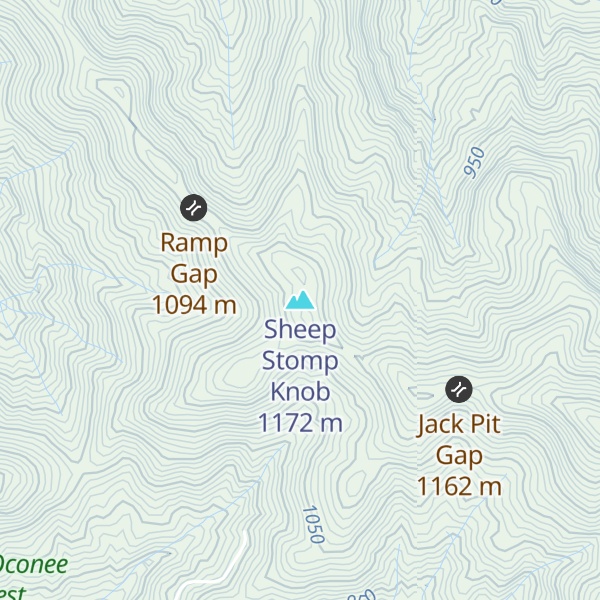 Map of Sheep Stomp Knob