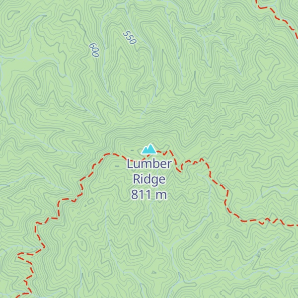 Map of Lumber Ridge