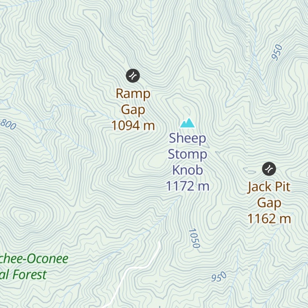 Map of Buzzard Knob
