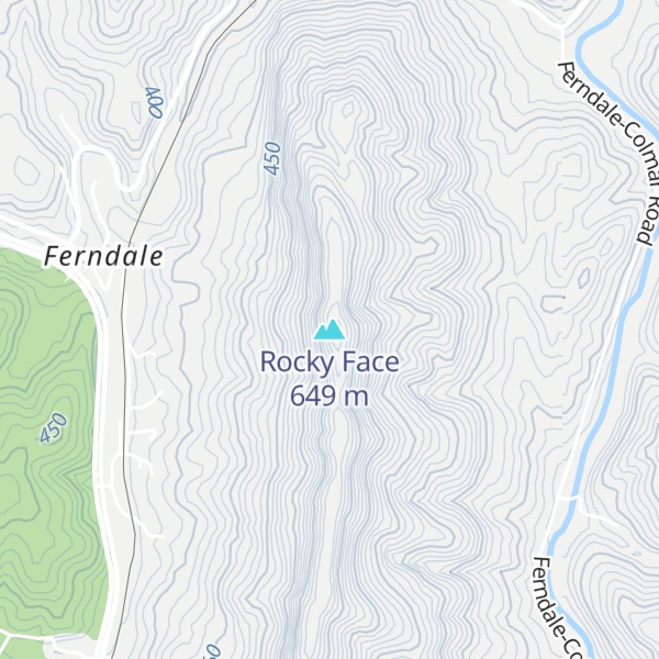 Map of Rocky Face