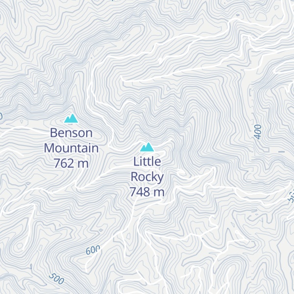 Map of Little Rocky