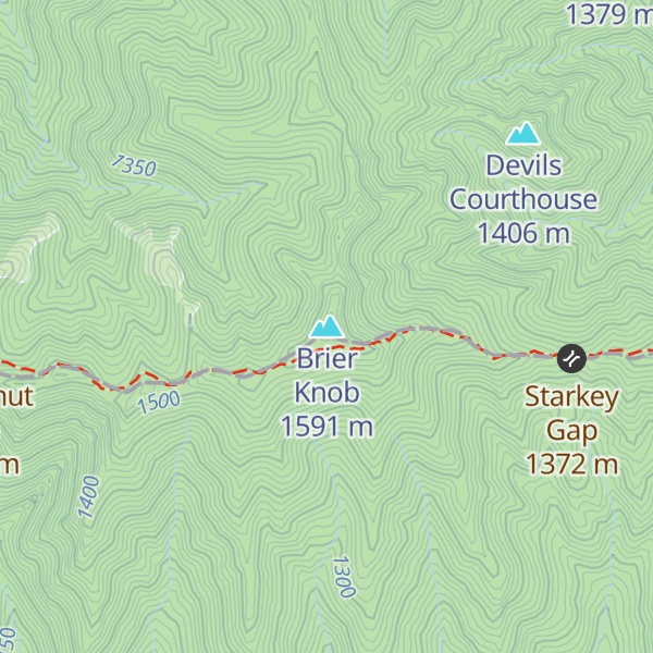 Map of Brier Knob