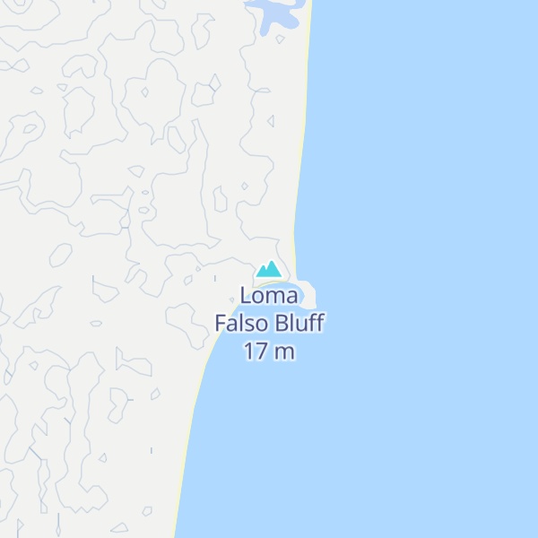 Map of Loma Falso Bluff