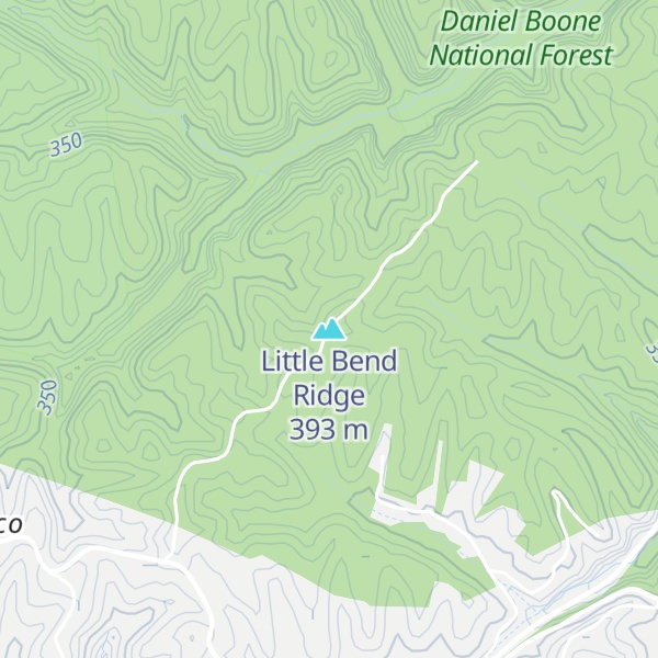 Map of Little Bend Ridge