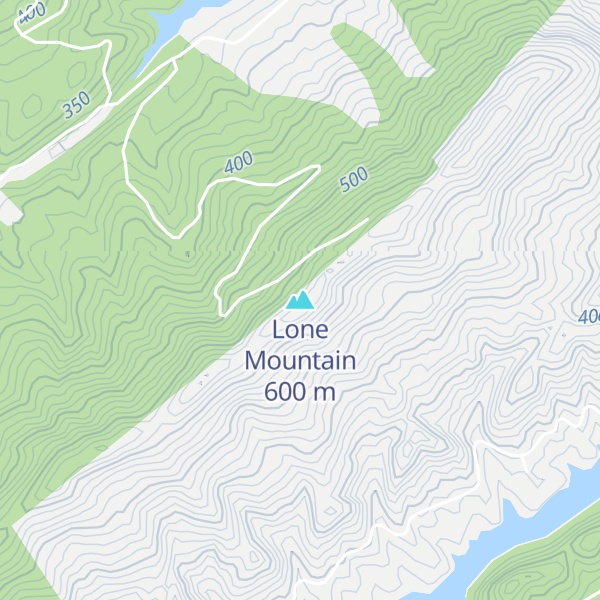 Map of Lone Mountain
