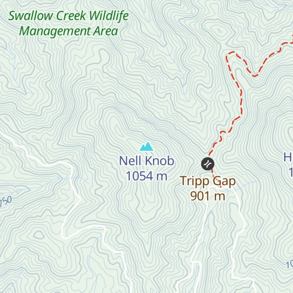 Map of Nell Knob