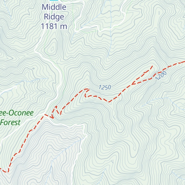 Map of Tray Mountain