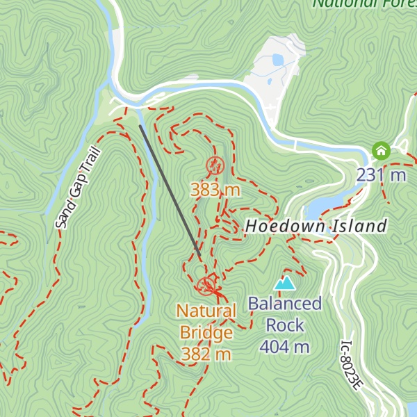 Map of Battleship Rock