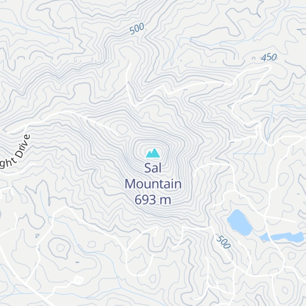 Map of Sal Mountain
