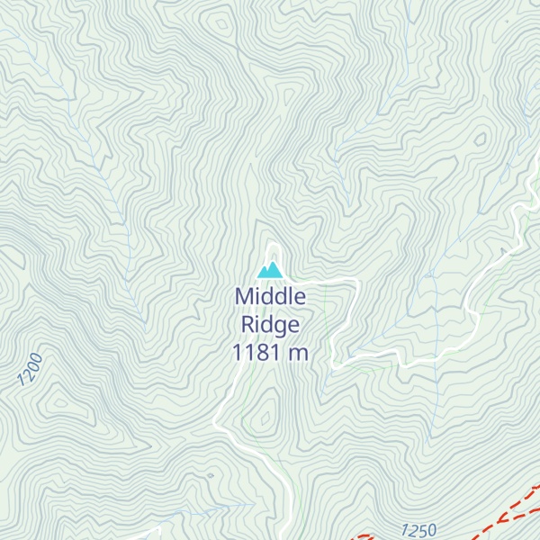 Map of Middle Ridge