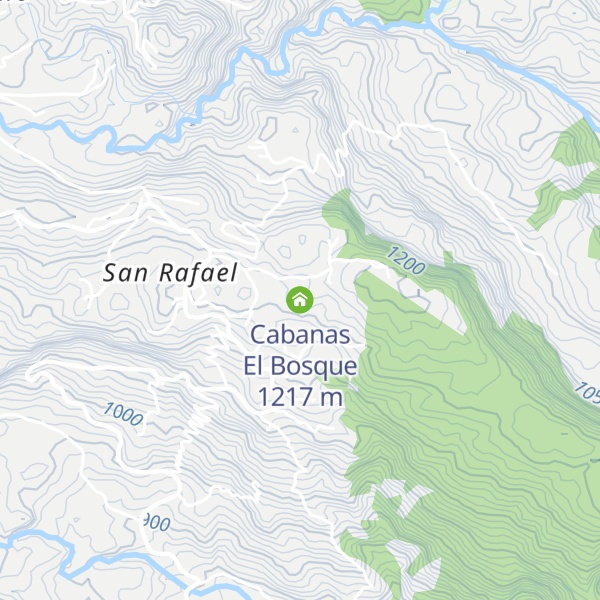 Map of Cabanas El Bosque