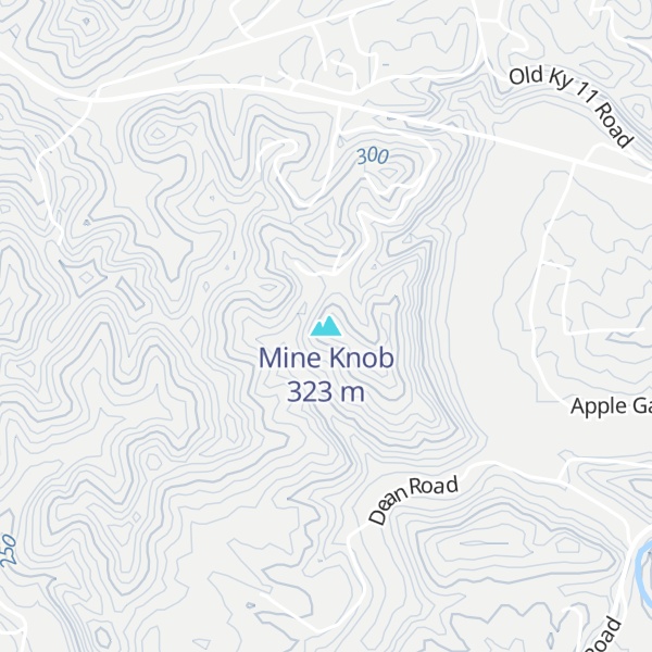 Map of Mine Knob