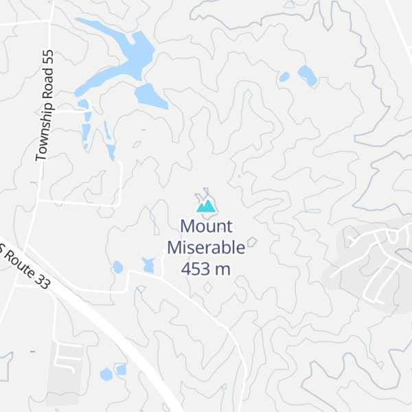 Map of Mount Miserable