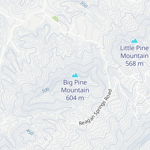 Map of Big Pine Mountain
