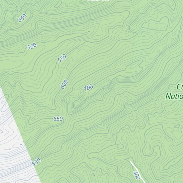 Map of Powell Mountain