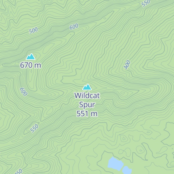 Map of Wildcat Spur