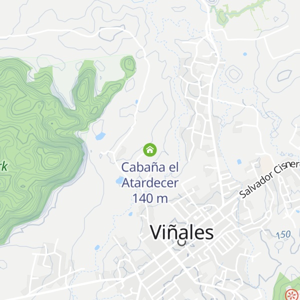 Map of Cabaña el Atardecer