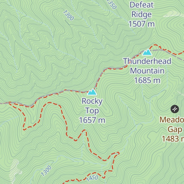 Map of Rocky Top