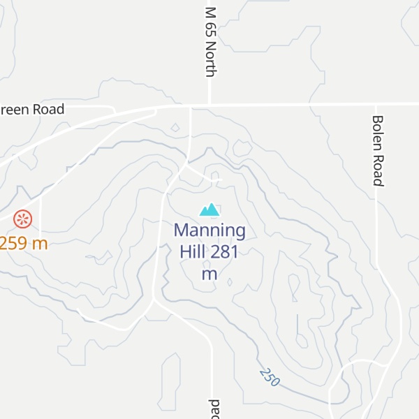 Map of Manning Hill