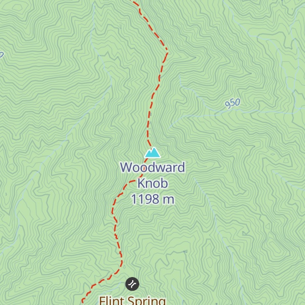 Map of Woodward Knob