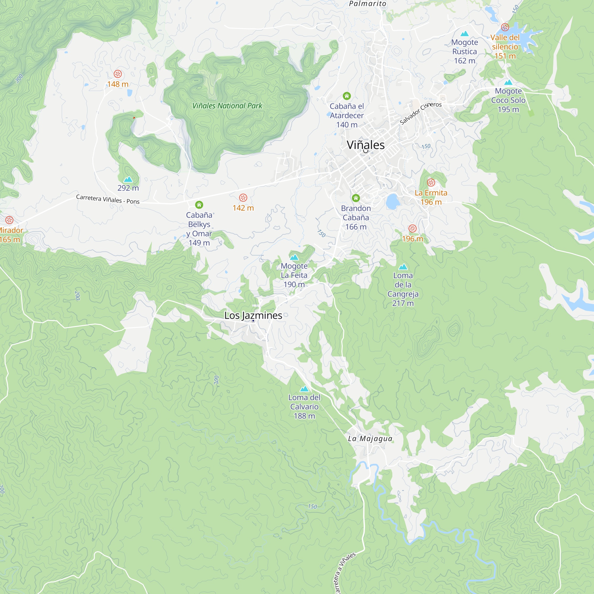 Cabaña La Cañada map