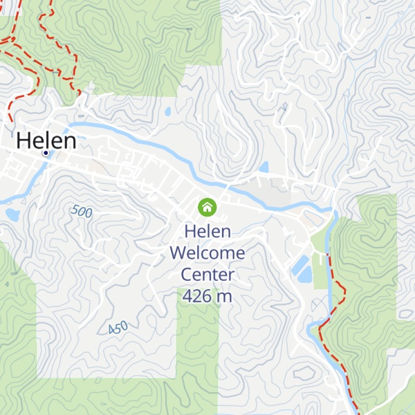 Map of Helen Welcome Center