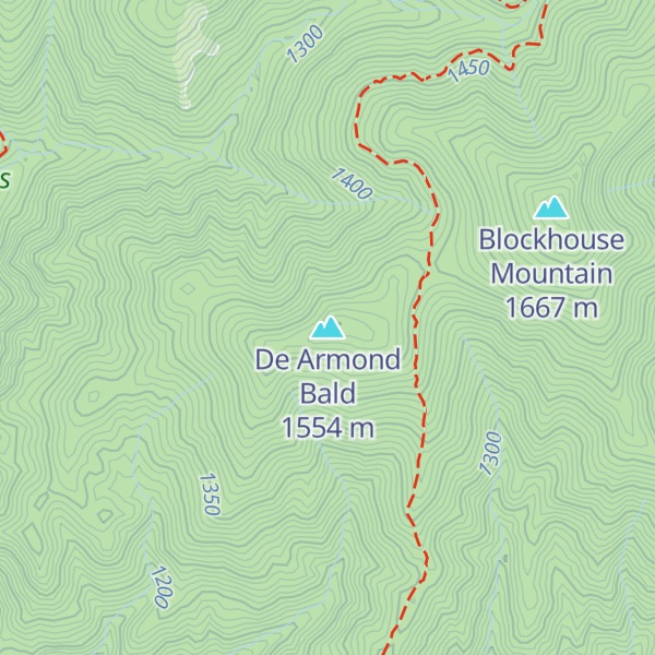 Map of De Armond Bald