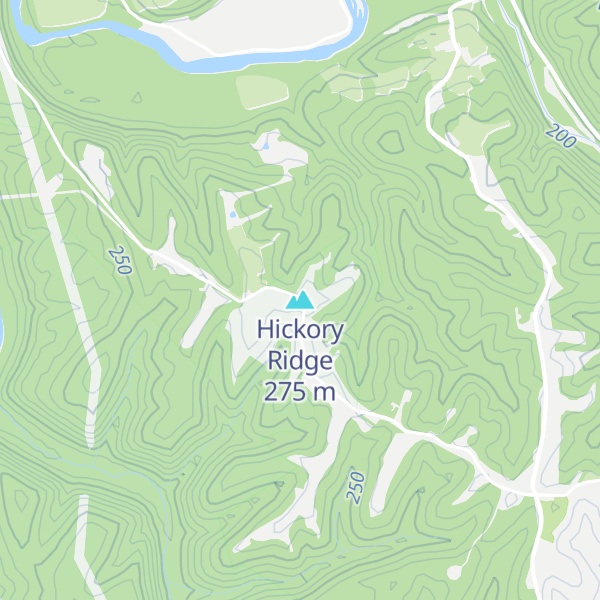 Map of Hickory Ridge