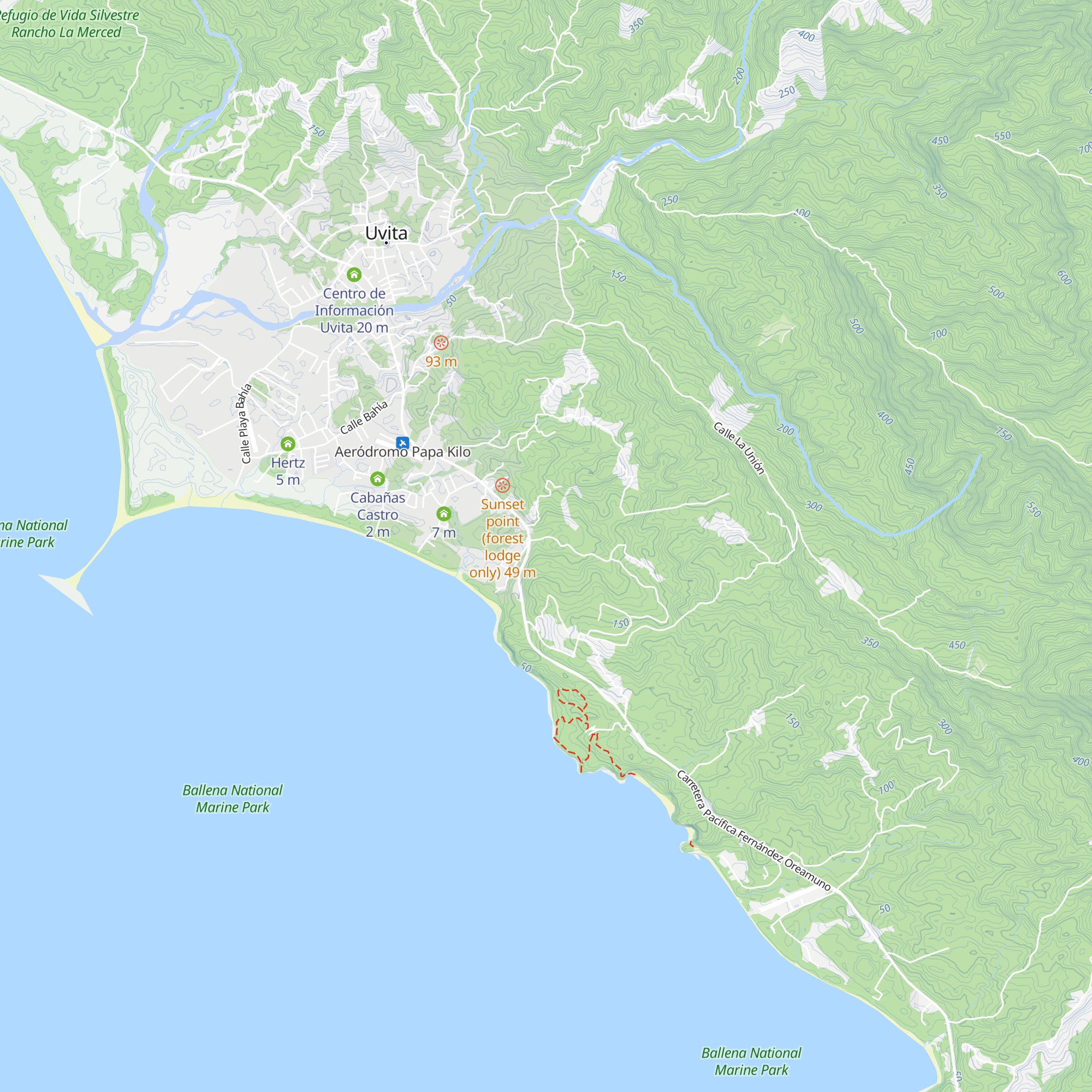 Cabaña Tavo Pacheco map
