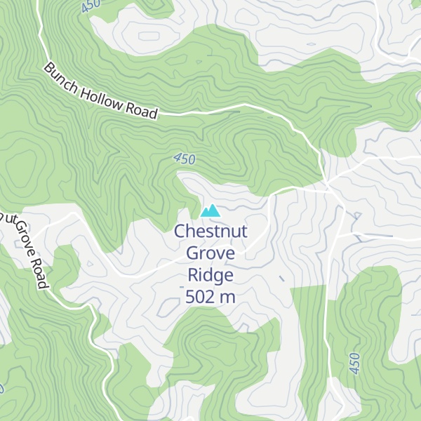 Map of Chestnut Grove Ridge