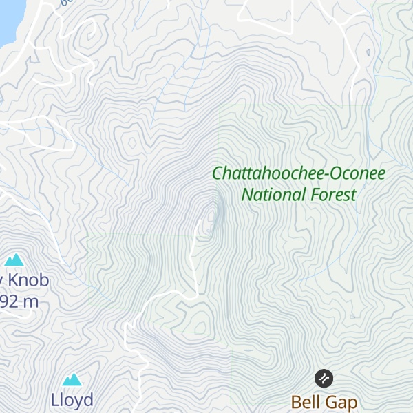 Map of Bell Knob