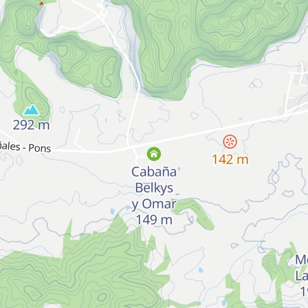 Map of Cabaña Belkys y Omar