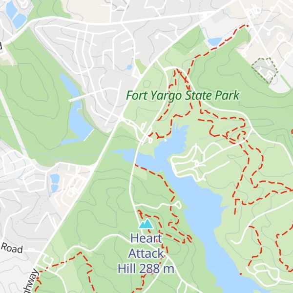 Map of Fort Yargo Visitor Center