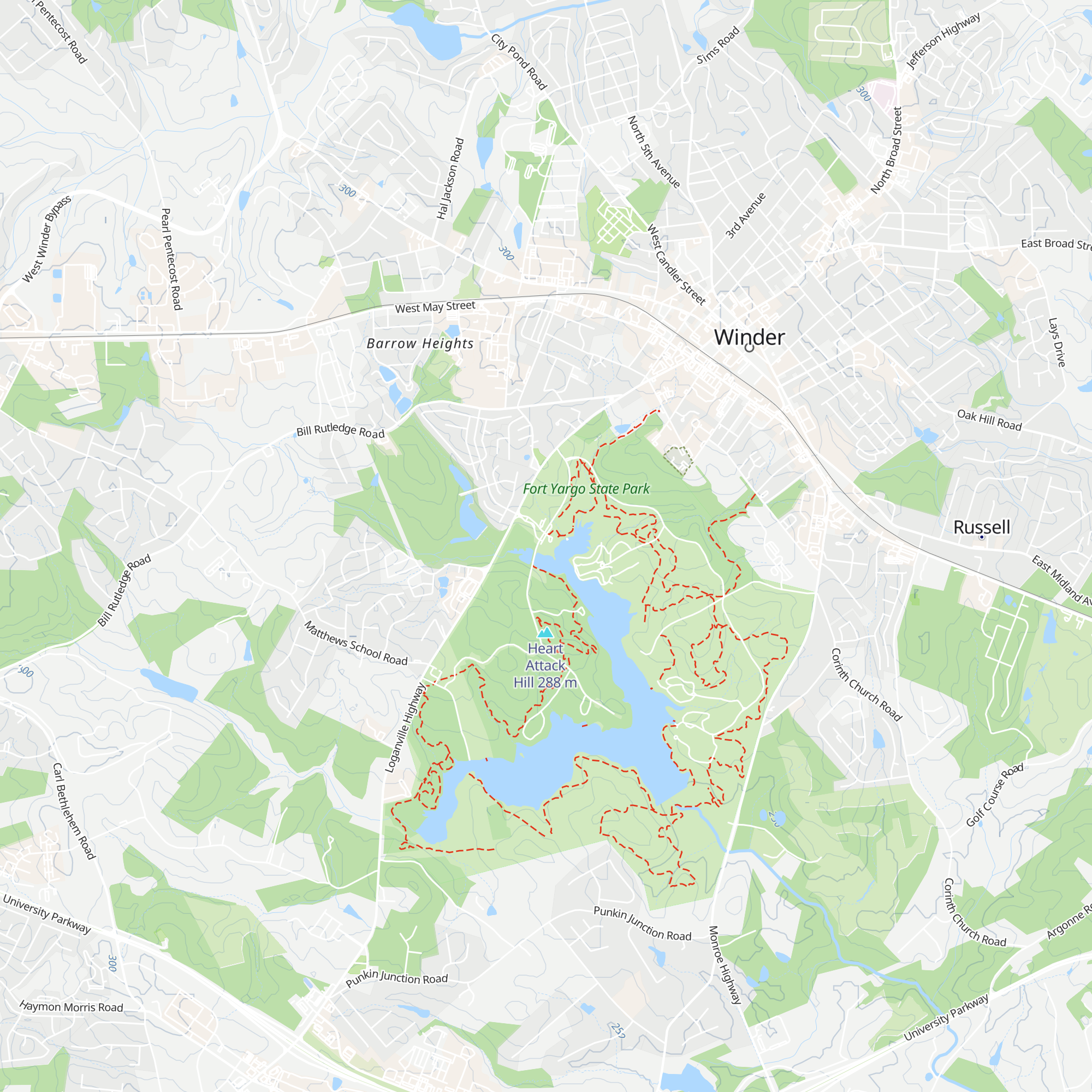 Fort Yargo Visitor Center map