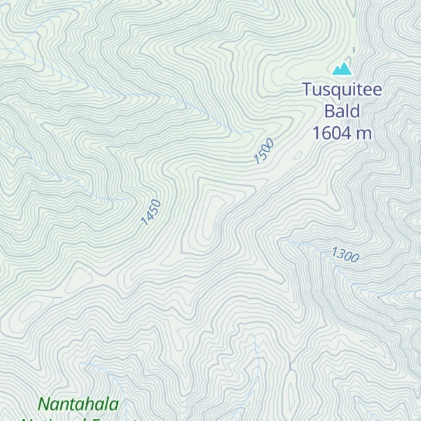 Map of Potrock Bald