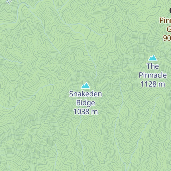 Map of Snakeden Ridge