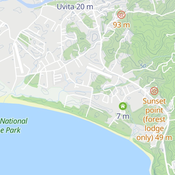 Map of Cabañas Castro