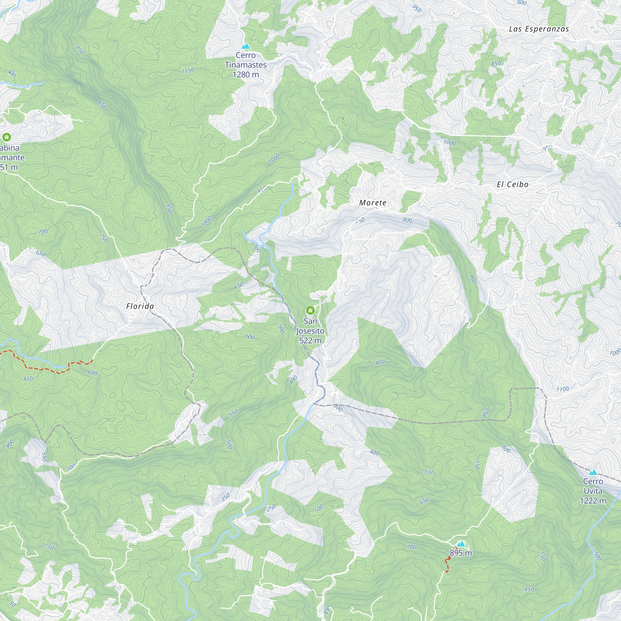 San Josesito map