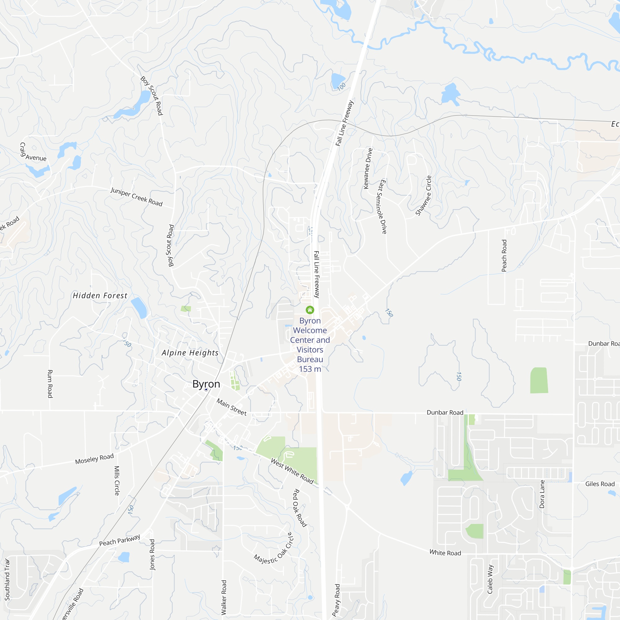 Byron Welcome Center and Visitors Bureau map