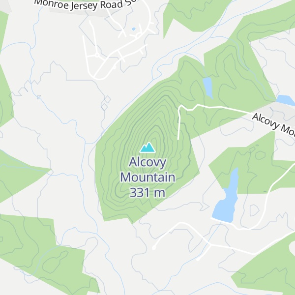 Map of Alcovy Mountain