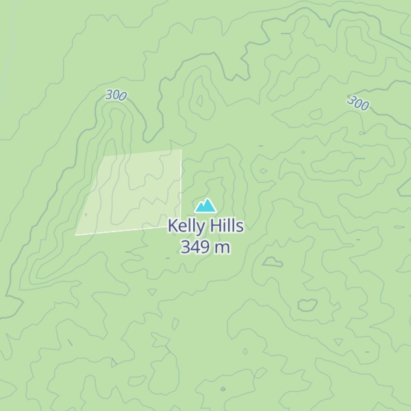 Map of Kelly Hills
