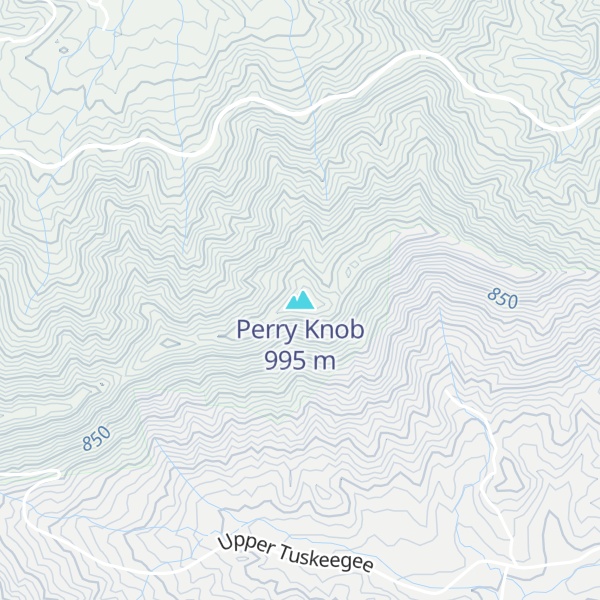 Map of Perry Knob