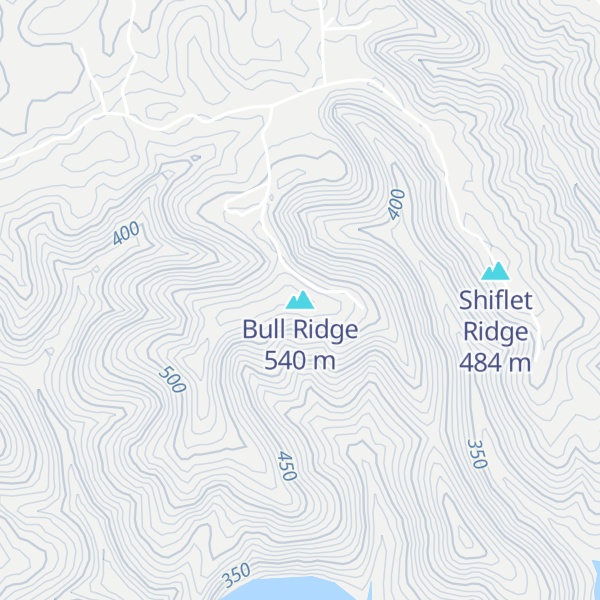 Map of Bull Ridge