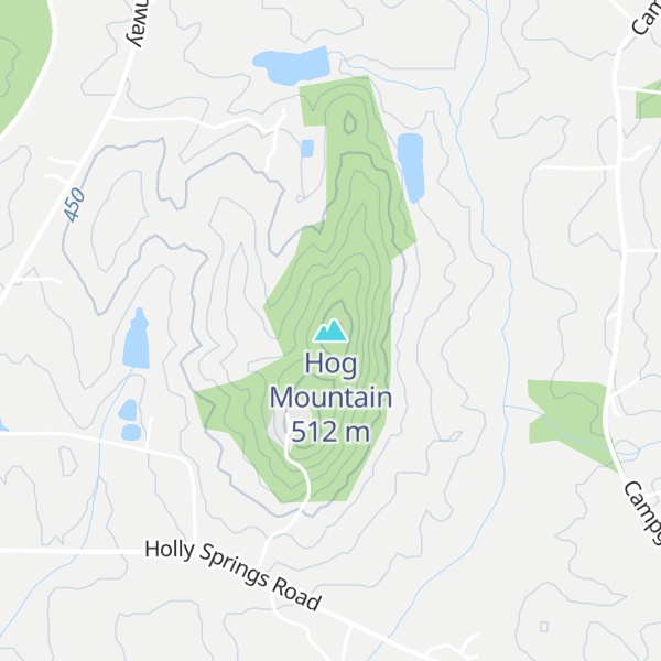 Map of Hog Mountain