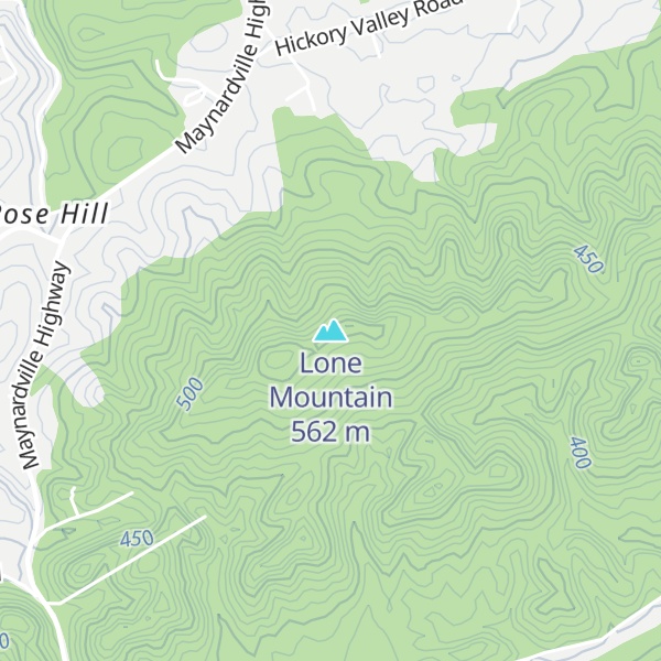 Map of Lone Mountain