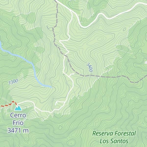 Map of Cerro Páramo