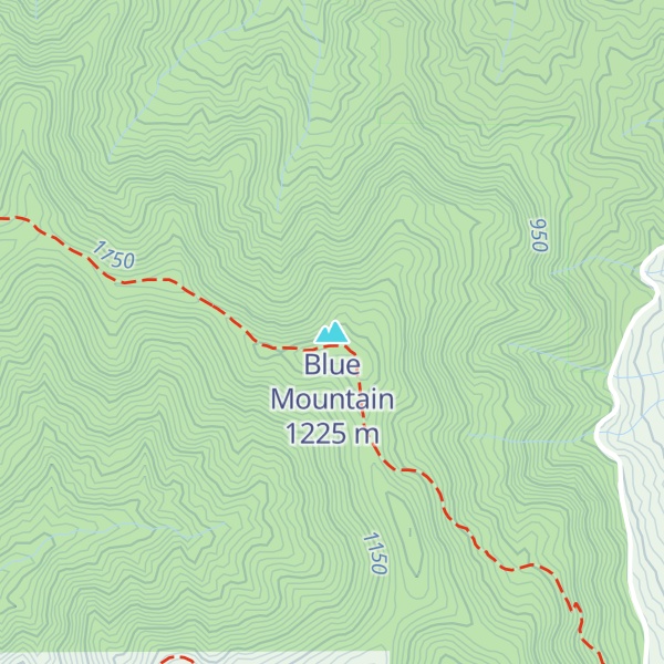 Map of Blue Mountain