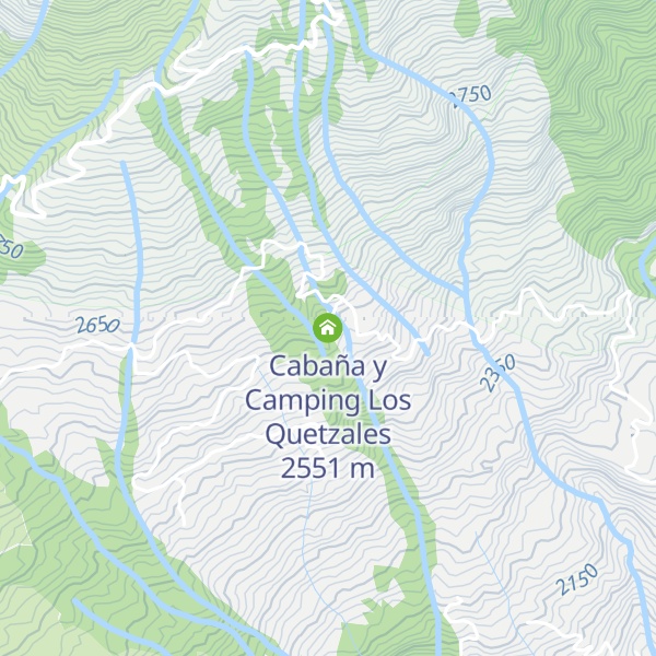 Map of Cabaña y Camping Los Quetzales