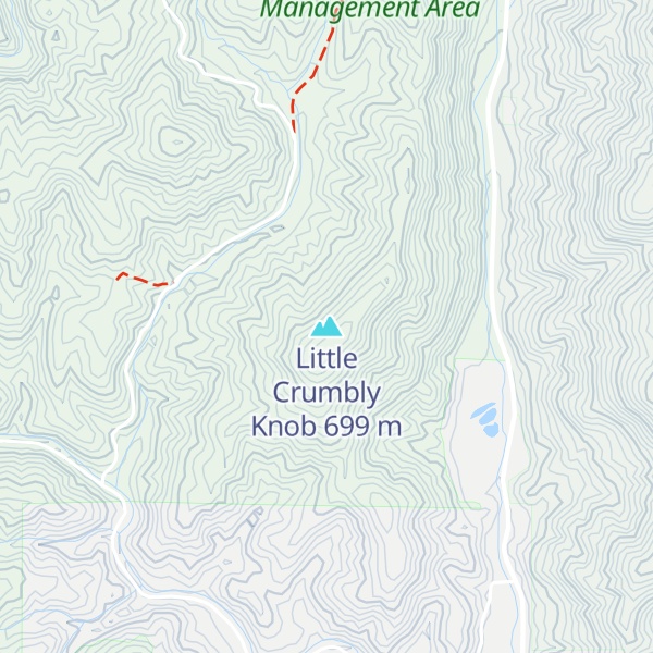 Map of Little Crumbly Knob
