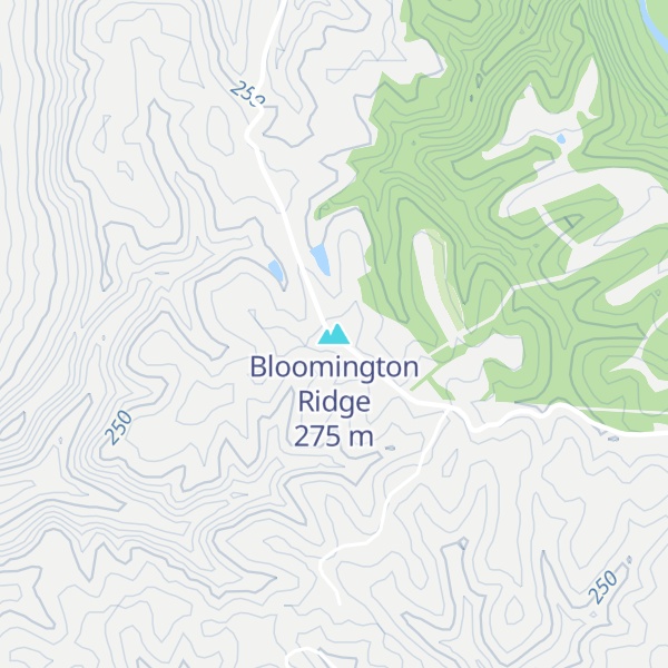 Map of Bloomington Ridge